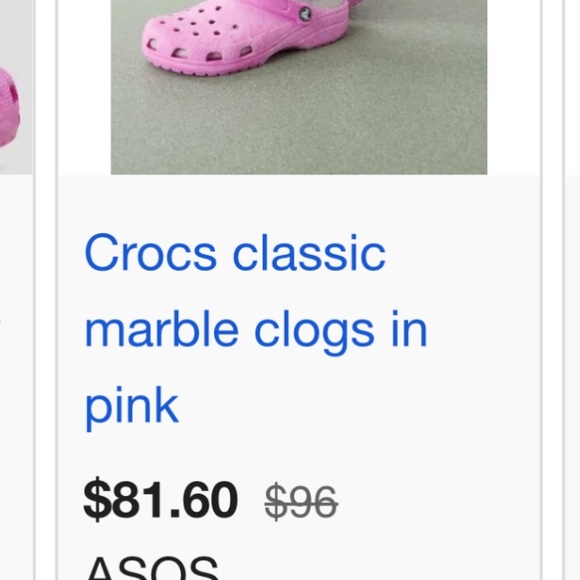 Crocs™ Womens Classic Pink Watercolor Marbled Clog Size W 10 M 8 - Picture 10 of 10